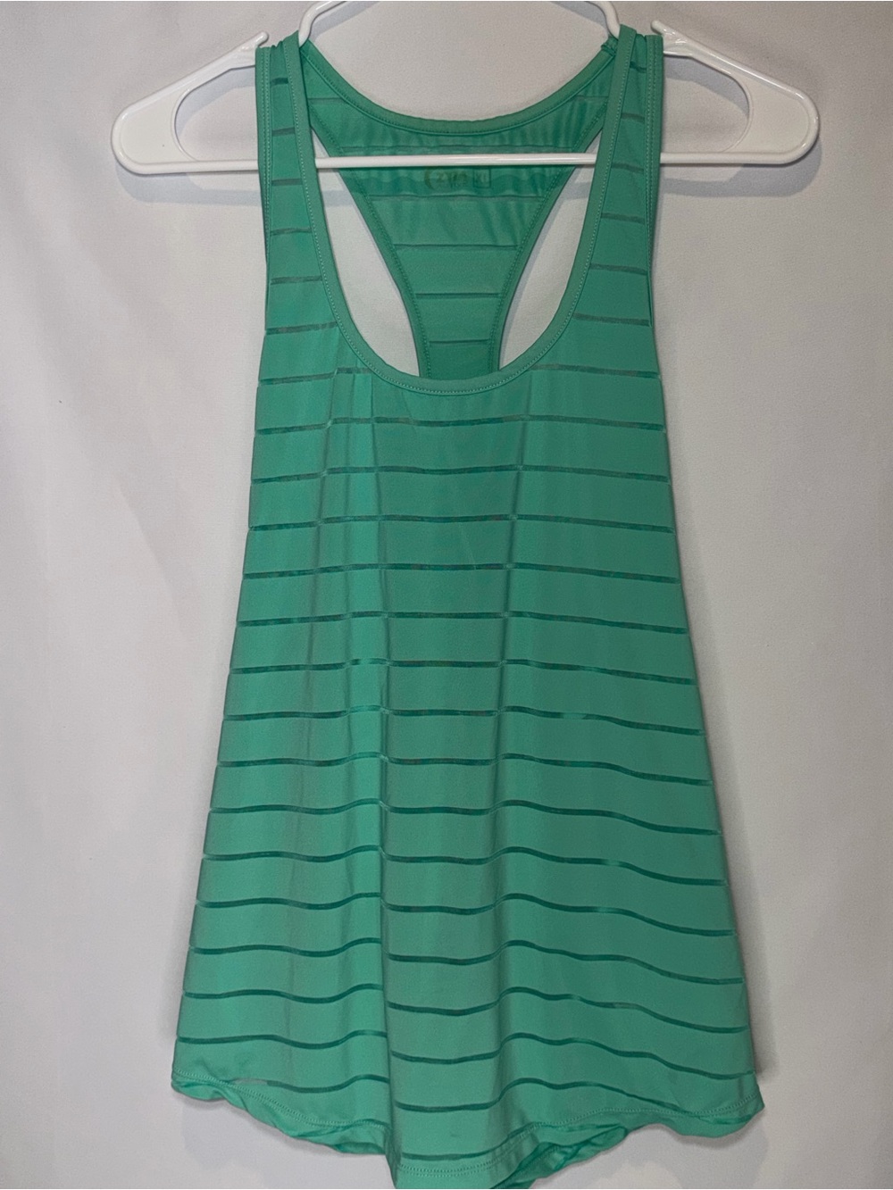 ZYIA Teal Striped Racerback Tank